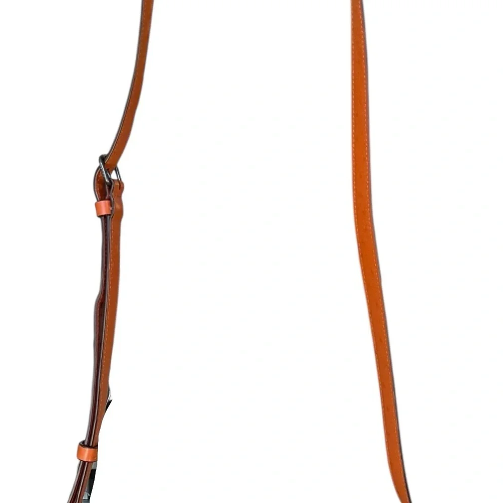 Coach Orange Ostrich Mia Crossbody‎ Bag